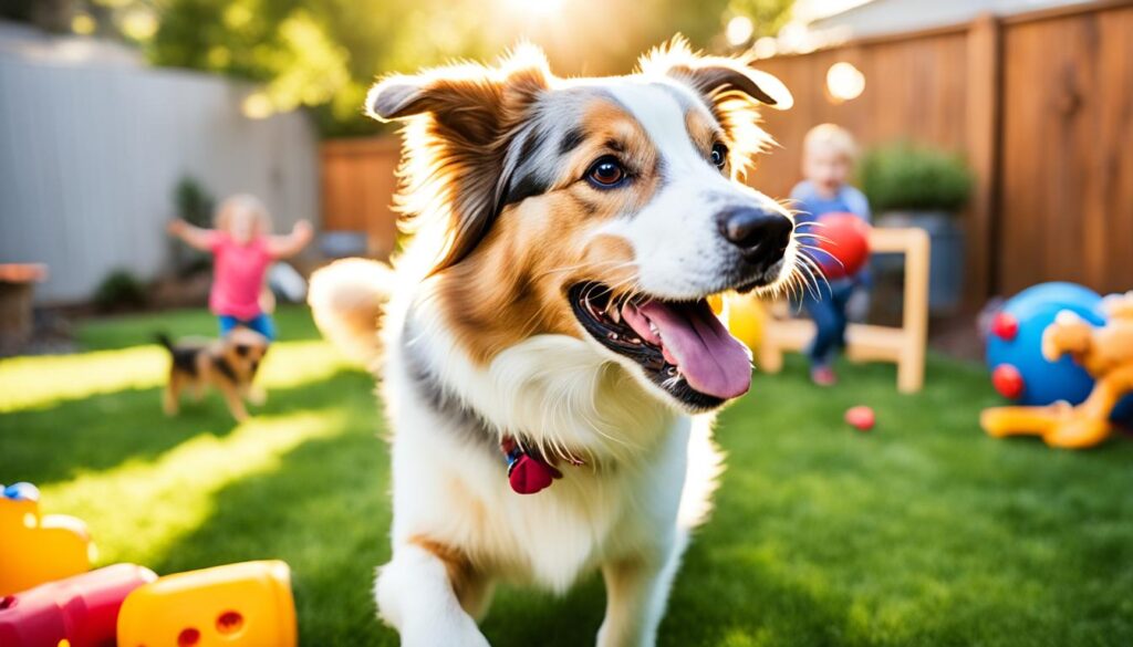 Australian Shepherd Lab Mix als Familienhund