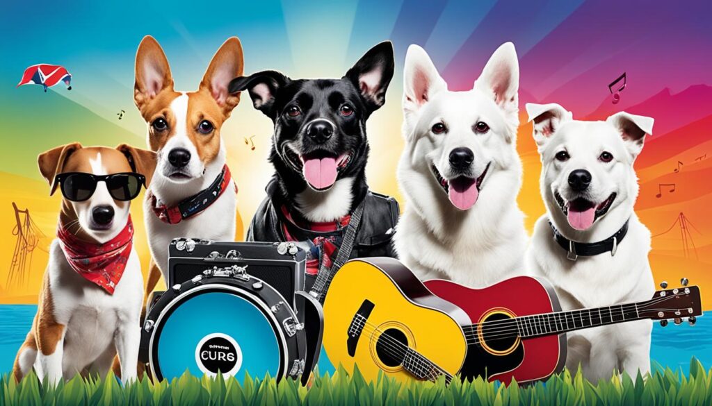 Australische Hundenamen basierend auf australischer Musik