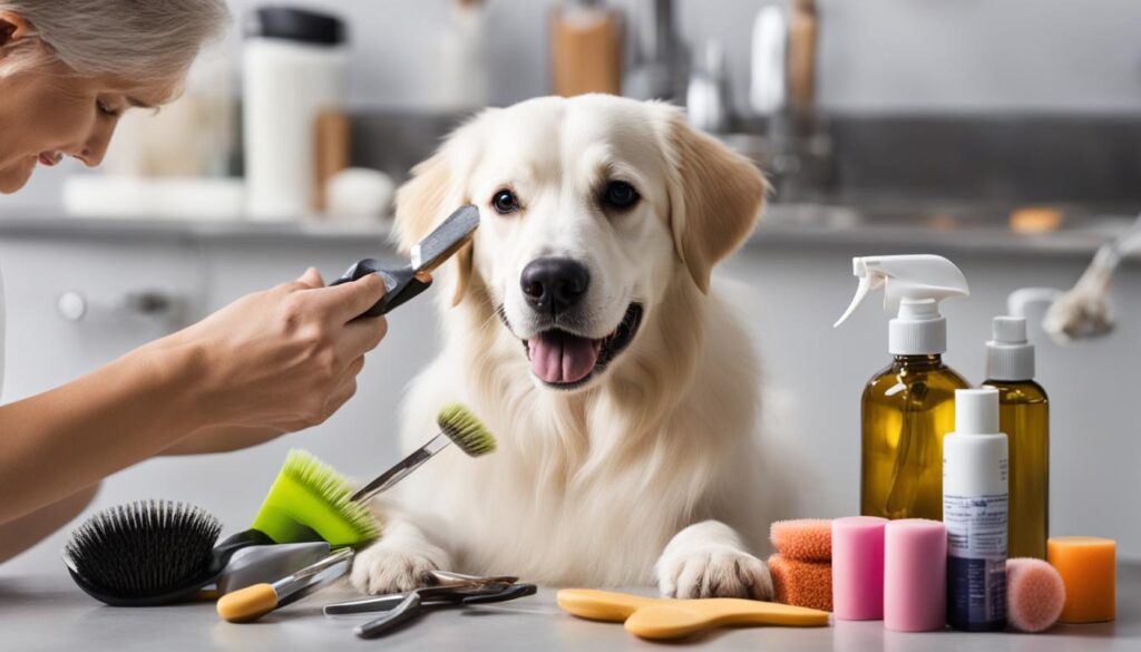 Behandlung von Hundeschuppen