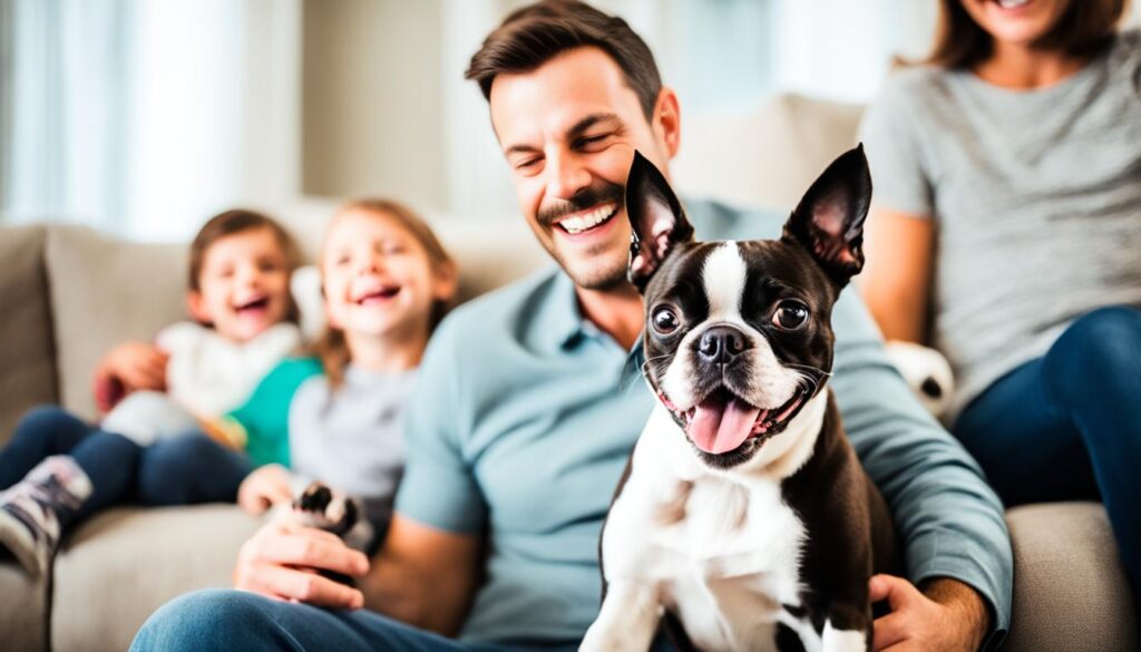 Boston Terrier als Familienhunde