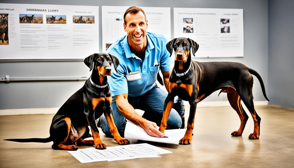 Dobermannwelpe