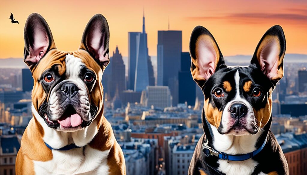Französische Bulldogge und Boston Terrier