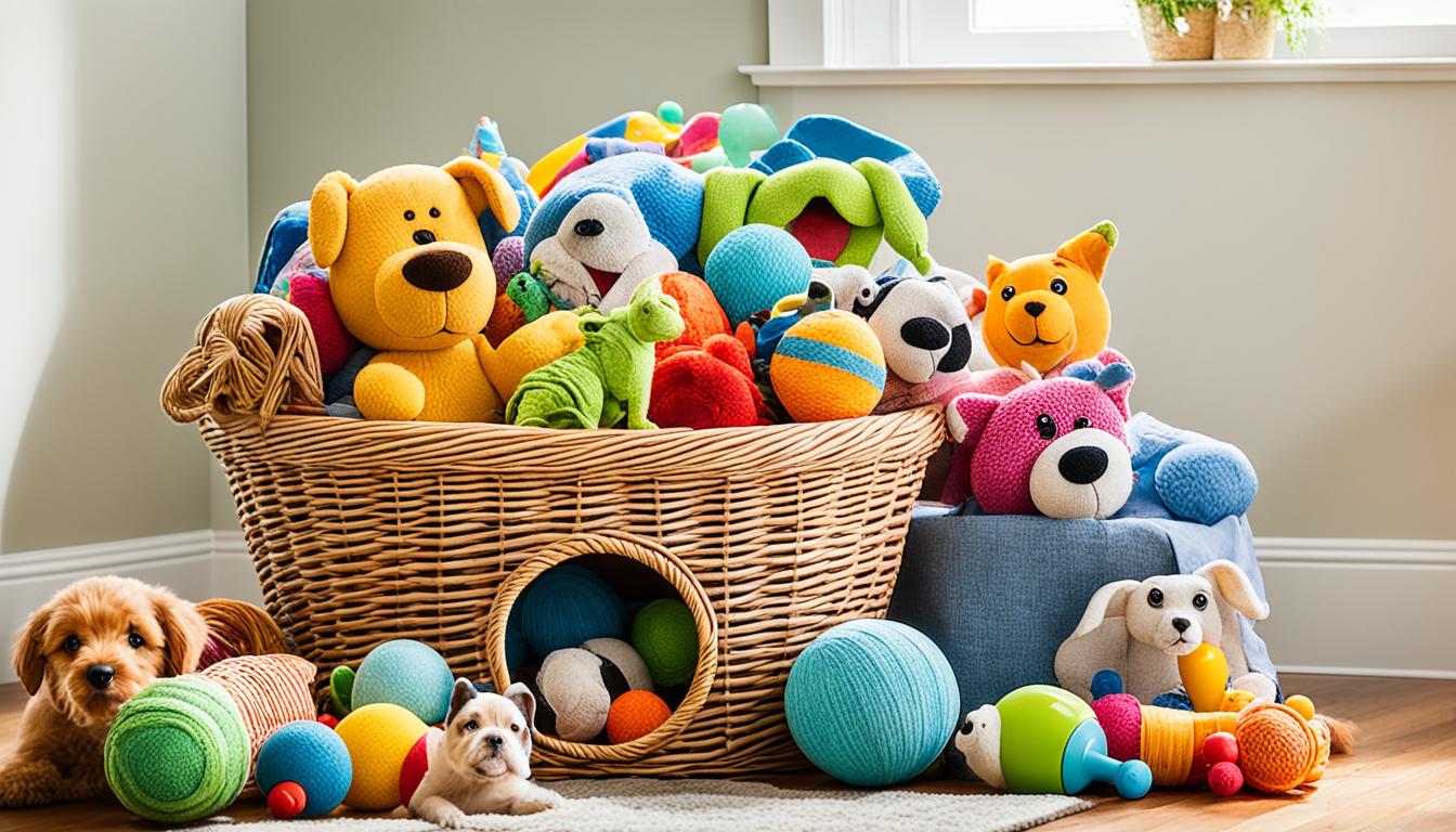 Hunde-Spielzeug im Wäschekorb FYLLEN