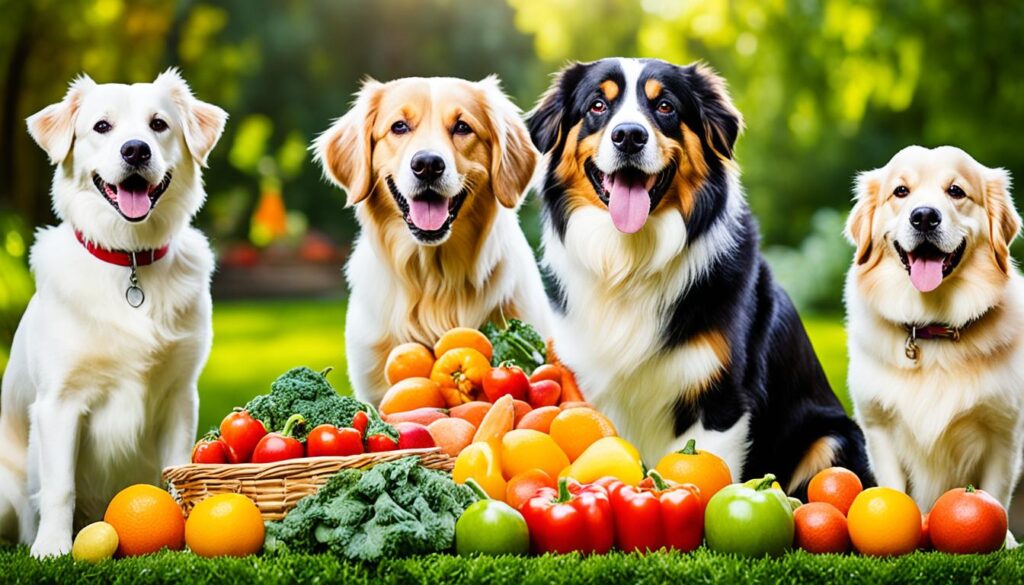 Hunde mit Vitamine