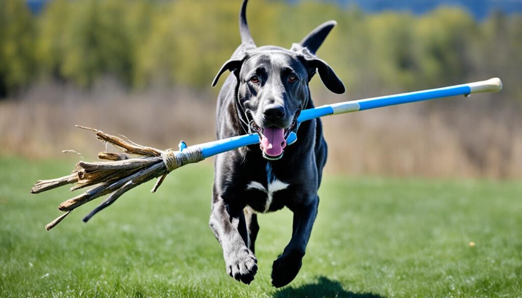 Labradane beim Apportierspiel