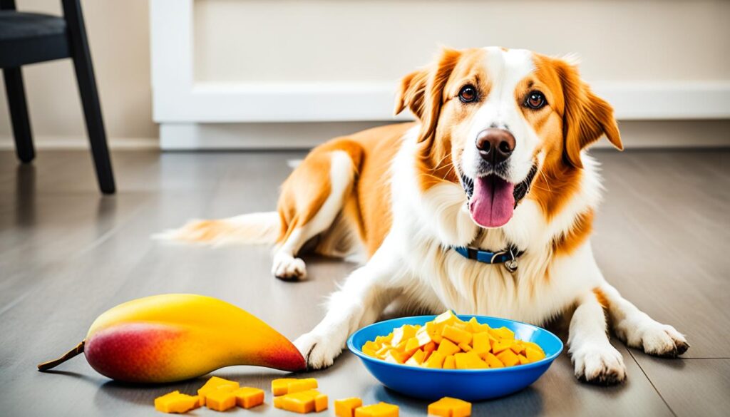 Notfallmaßnahmen bei Verzehr von Mangoschale oder -kern durch Hunde