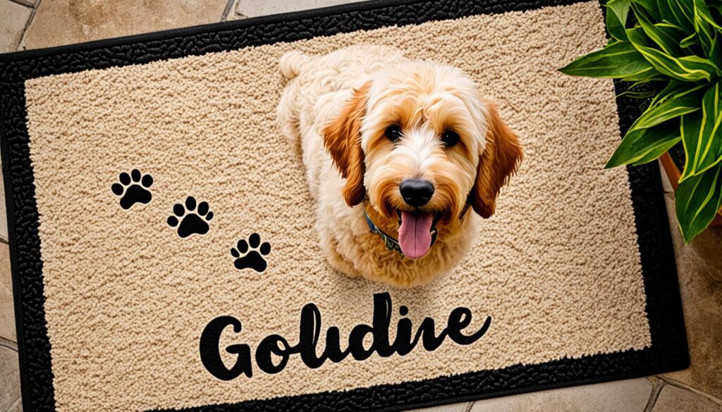 Personalisierte Fußmatten für Ihren Goldendoodle