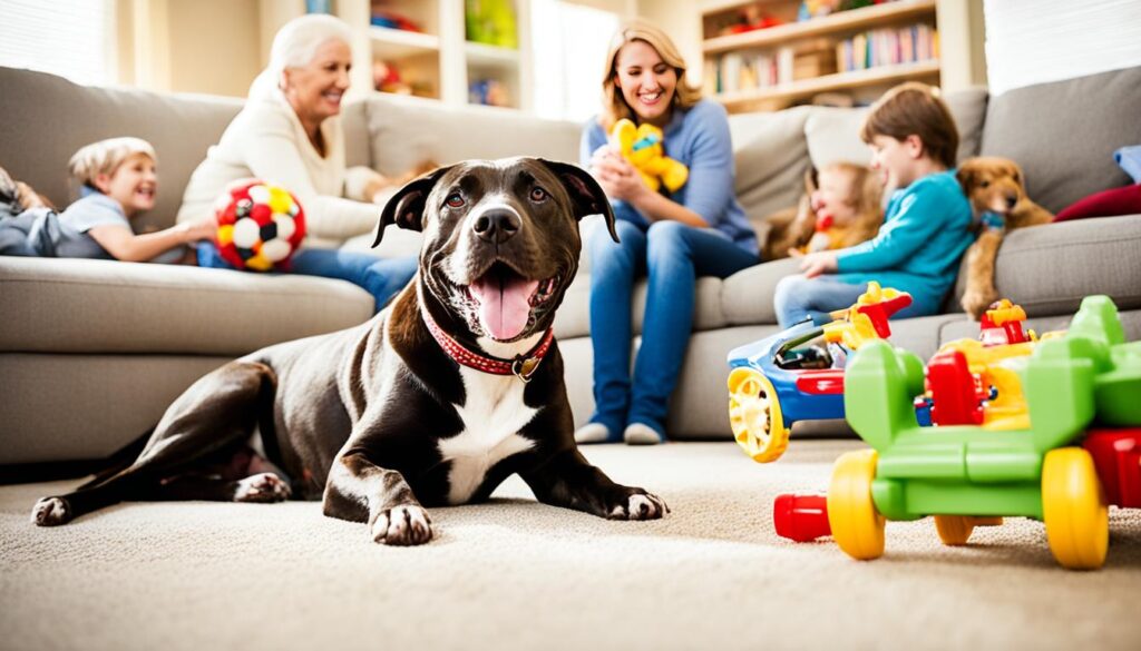 Pitbull Lab Mix als Familienhund