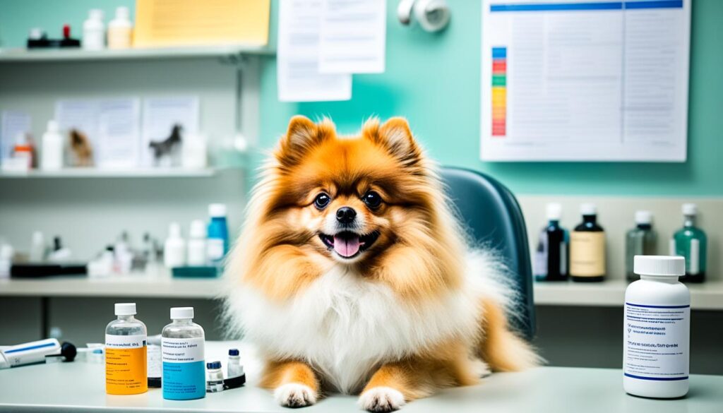 Pomeranian-Gesundheit und Tierarztbesuche