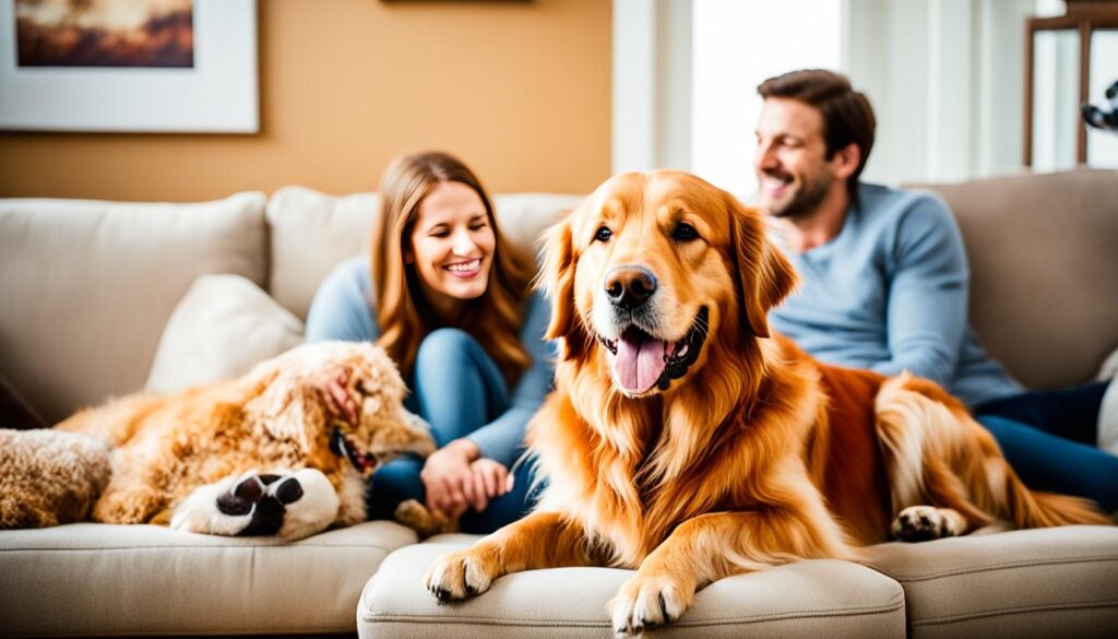 Red Golden Retriever als Familienhunde