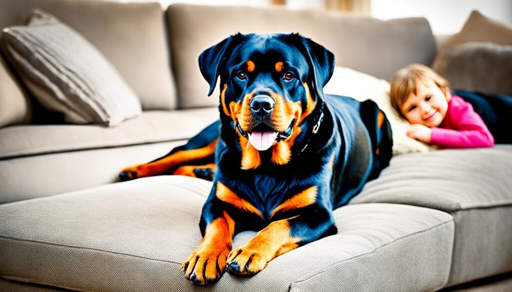 Rottweiler als Familienhund