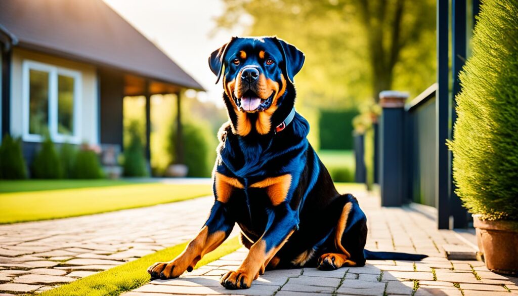 Rottweiler sucht hundeerfahrene Menschen mit Haus und Grundstück