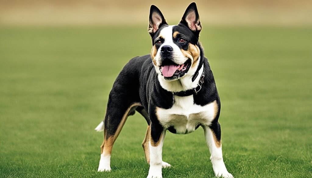 Schäferhund Bulldogge Mischling