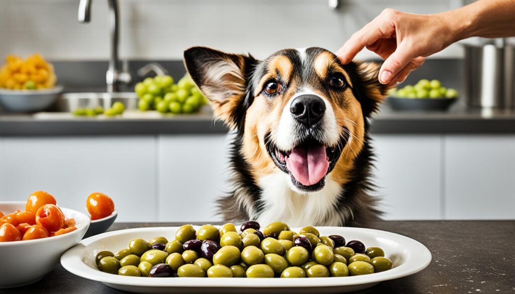 Zubereitung von Oliven für Hunde