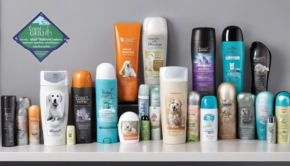 auswahl von hunde deodorants beachten