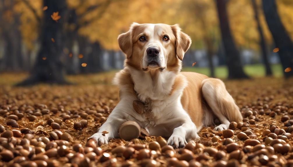 eicheln und hunde vorsicht