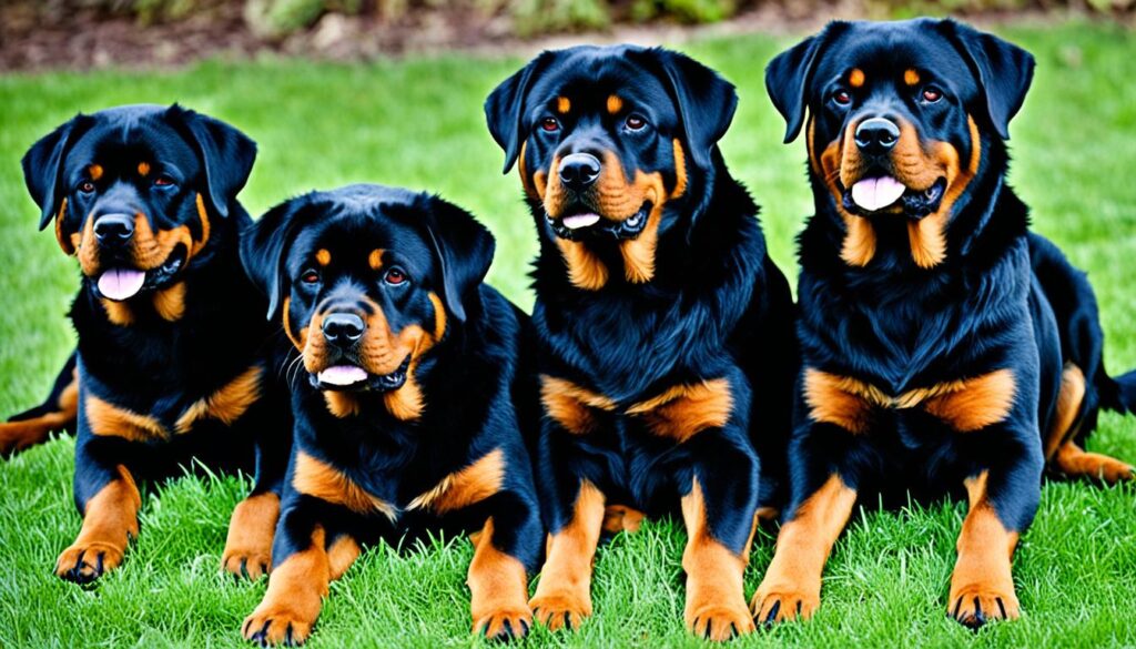 einzigartige Rottweiler