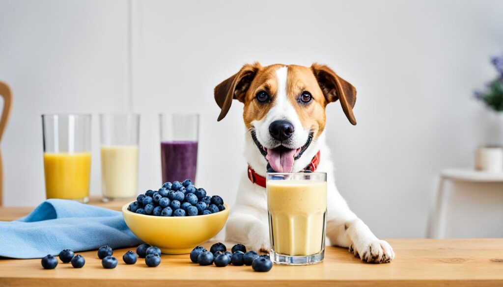 haferflocken-obs-smoothie für hunde