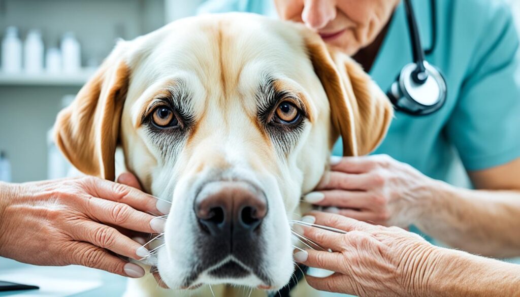 nicht-operative Behandlung von Ektropium bei Hunden