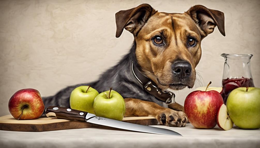 prepare apples for your dog