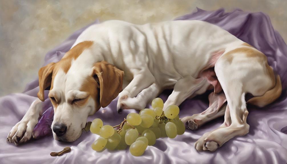 symptoms of grape poisoning