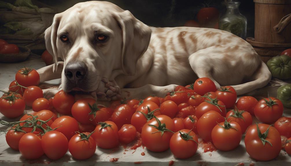 tomatenvergiftung bei hunden symptome