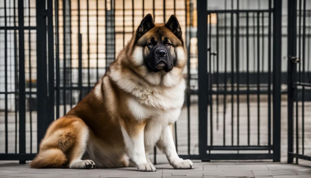 American Akita als Wachhund