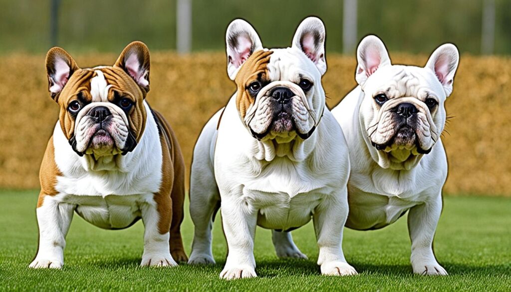Aussehen der französischen und englischen Bulldogge