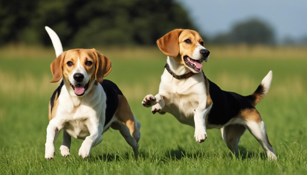 Beagle und Labrador