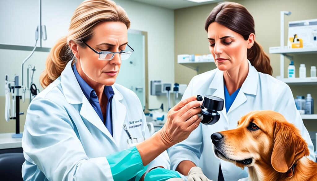 Behandlung von Ektropium bei Hunden