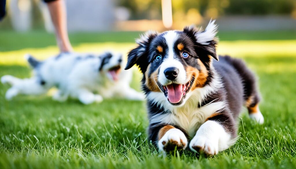 Entwicklung und Erziehung des Australian Shepherd Welpen