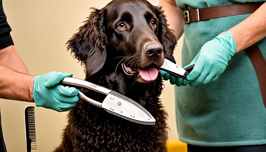 Fellpflege für einen gesunden Curly-Coated Retriever