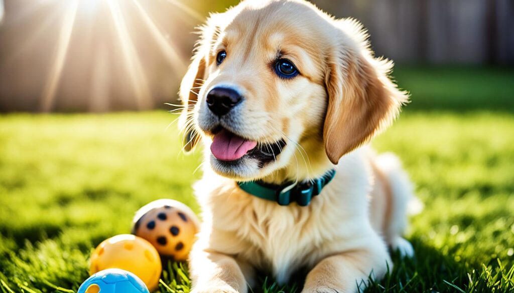 Goldener Retriever Welpe