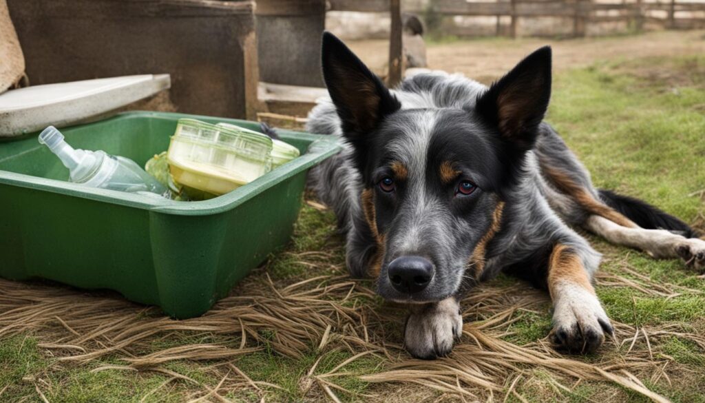 Kranker Hund