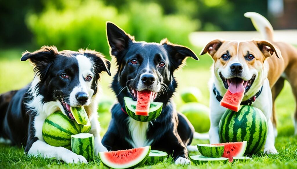 Melonenschale und Kerne bei Hunden