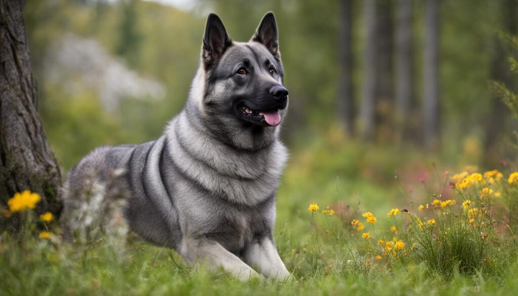 Norwegischer Elchhund Grau