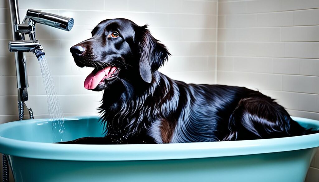 Pflege eines Flat Coated Retrievers
