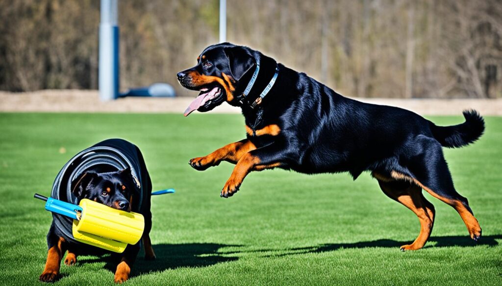 Trainierbarkeit von Rottweiler und Labrador