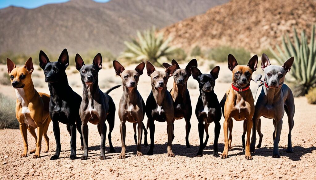 Xoloitzcuintle und andere mexikanische Hunderassen