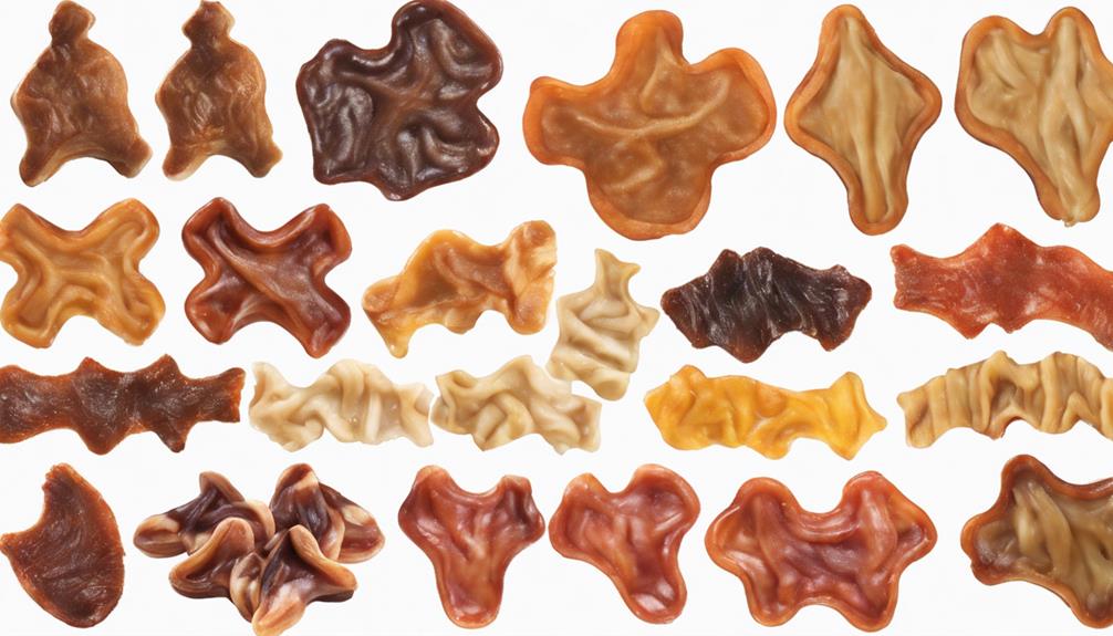 auswahl von hunde snack faktoren