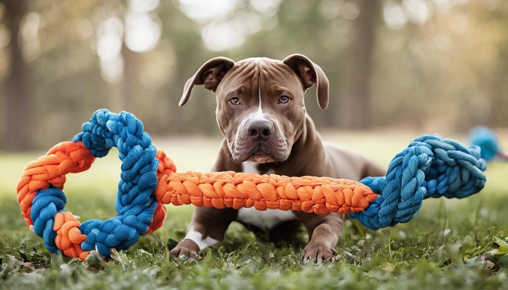 auswahl von spielzeugen f r pitbulls