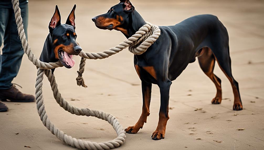 dobermann bei kraft training anleitung