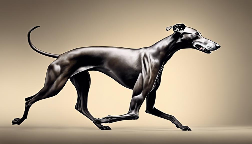 fast sleek greyhound breed