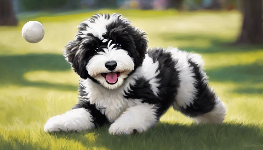 fluffy mixed breed dog