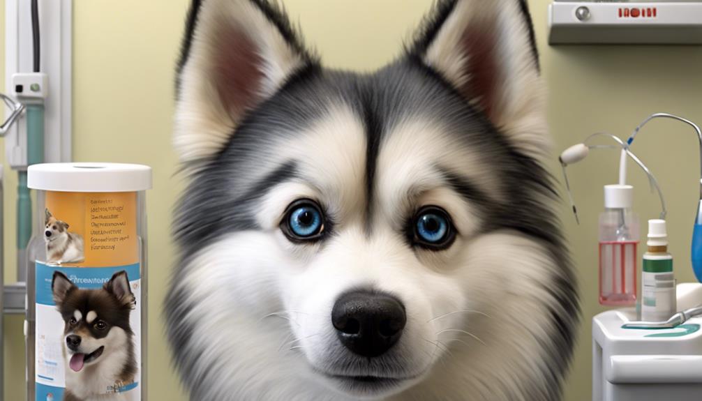 gesundheit des pomsky hundes