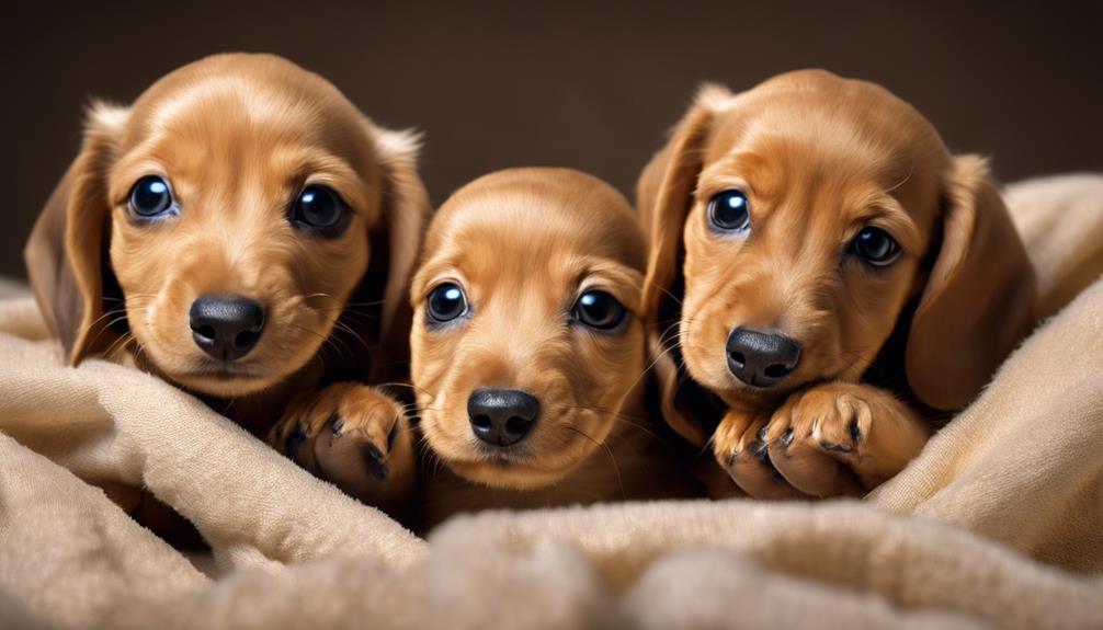 gorgeous golden dachshund puppies