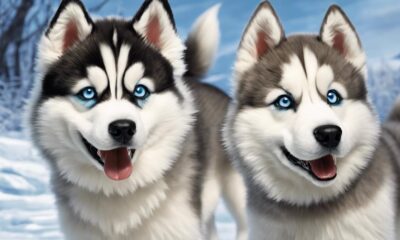 huskies mit einzigartigem temperament