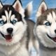 huskies mit einzigartigem temperament