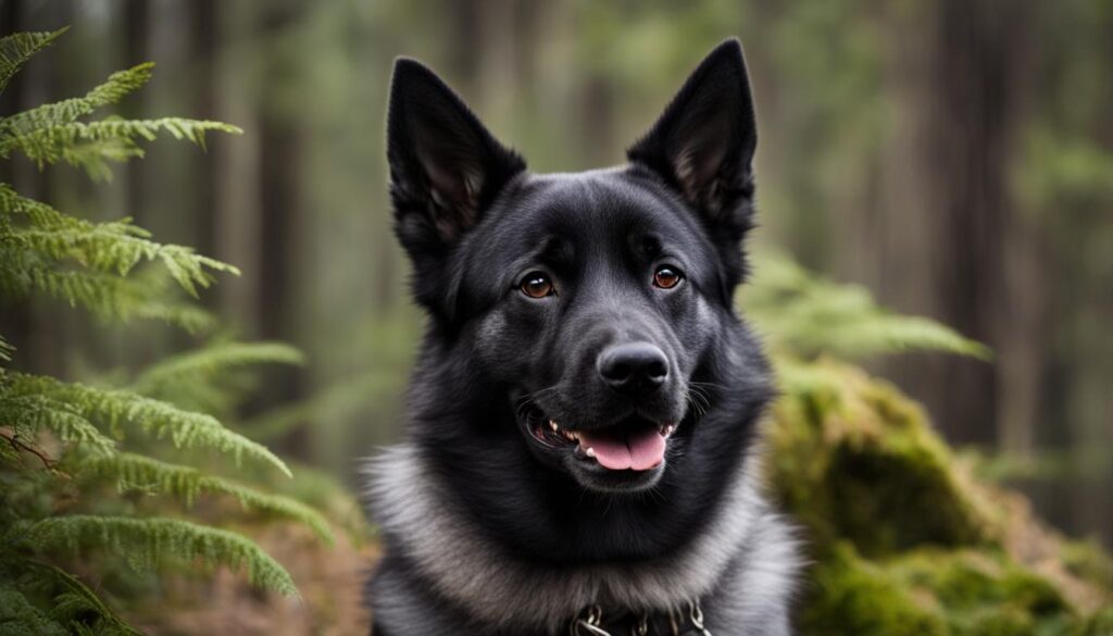 schwarzer Norwegischer Elchhund