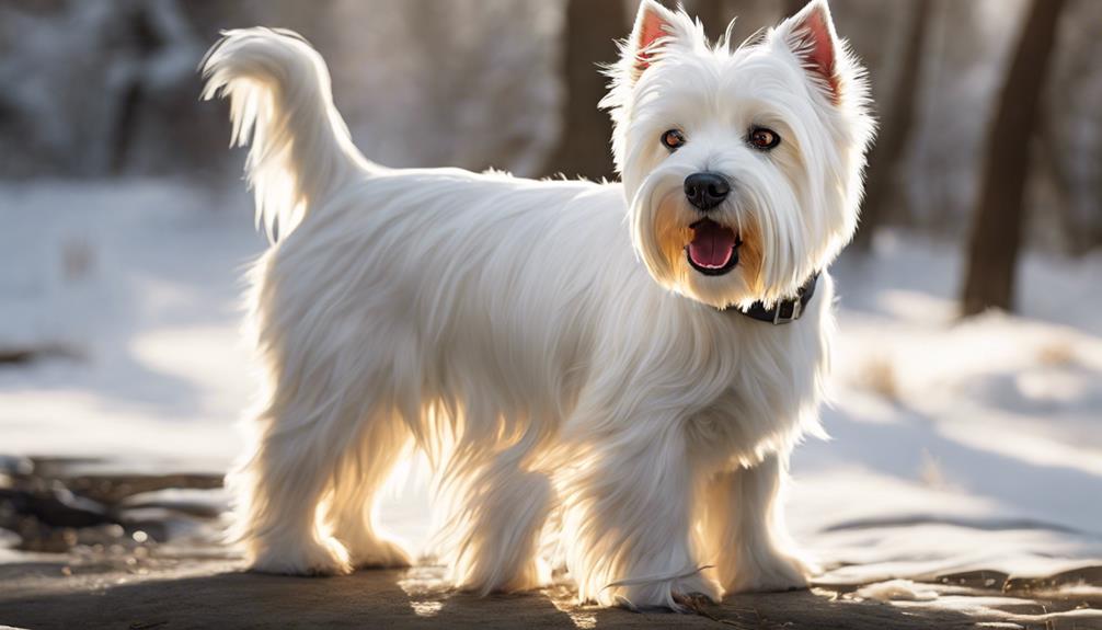 small white scottish dog